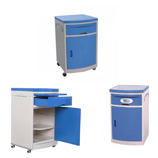 ABS Hospital Bedside Cabinet with Drawer
