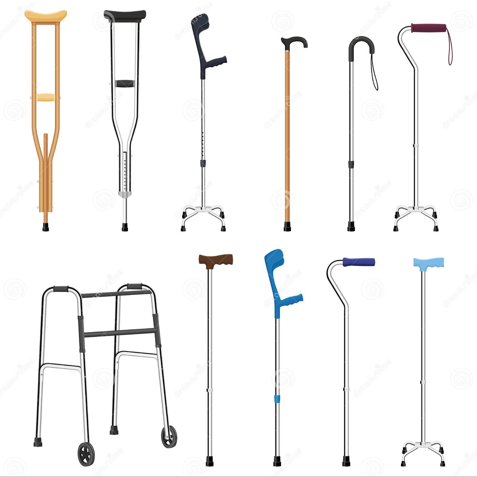 Mobility Aids — Walking Sticks, Crutches & Walker