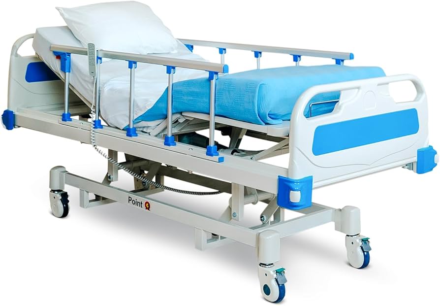 Electric Hospital Bed (3-Function) with Side Rails